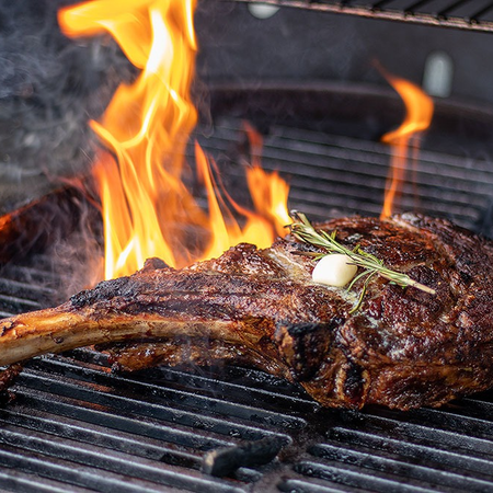 steak on a grill